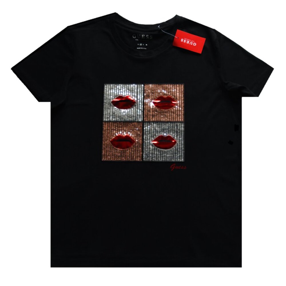 Brand New!! Jet Black Guess T-Shirt / 100% Cotton